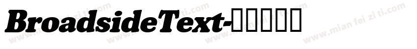 BroadsideText字体转换