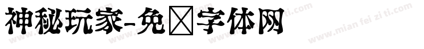 神秘玩家字体转换