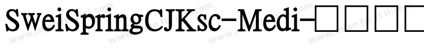 SweiSpringCJKsc-Medi字体转换