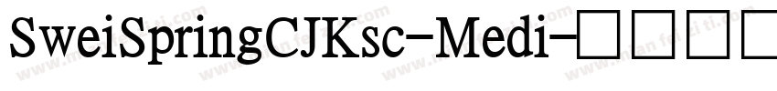 SweiSpringCJKsc-Medi字体转换