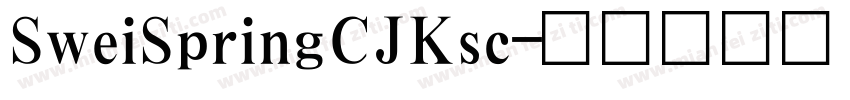 SweiSpringCJKsc字体转换