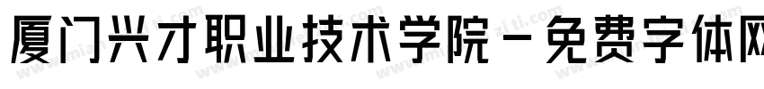 厦门兴才职业技术学院字体转换