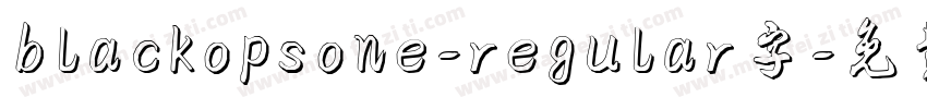 blackopsone-regular字字体转换