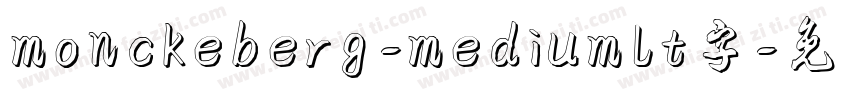 monckeberg-mediumlt字字体转换