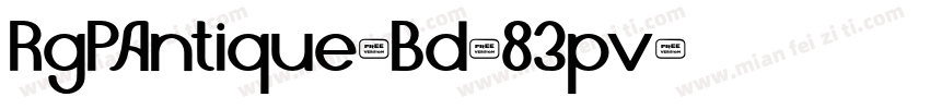 RgPAntique-Bd-83pv字体转换