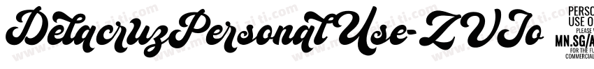 DelacruzPersonalUse-ZVJo3字体转换