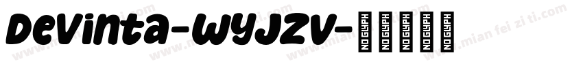 Devinta-WyJzV字体转换