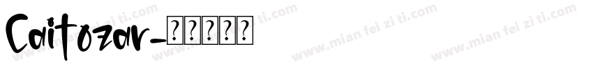 Caitozar字体转换