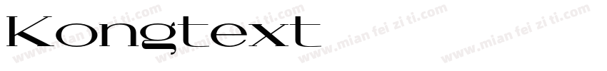 Kongtext字体转换
