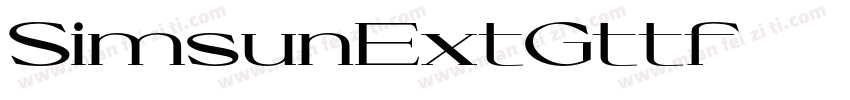 SimsunExtGttf字体转换