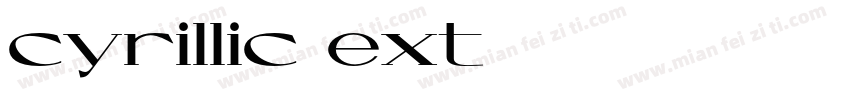 cyrillic-ext字体转换