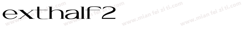 exthalf2字体转换
