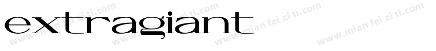 extragiant字体转换