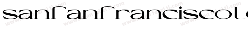 sanfanfranciscotext字体转换