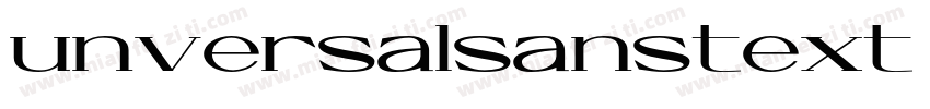 unversalsanstext字体转换