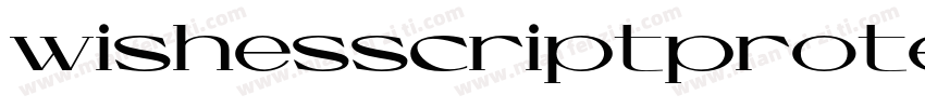 wishesscriptprotext字体转换