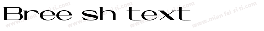 Bree-sh-text字体转换