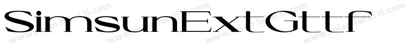 SimsunExtGttf字体转换