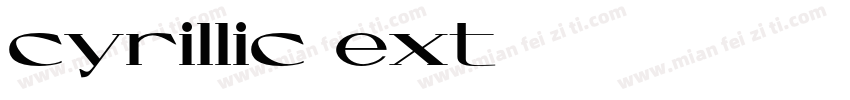 cyrillic-ext字体转换