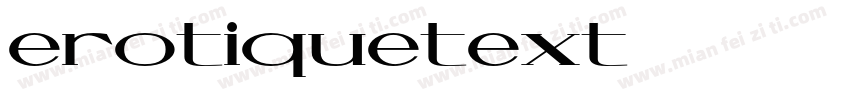 erotiquetext字体转换