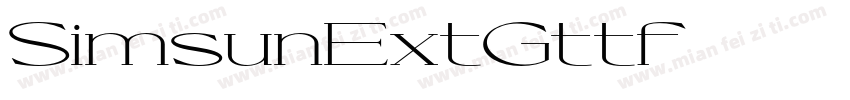 SimsunExtGttf字体转换