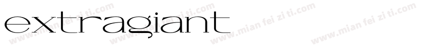 extragiant字体转换