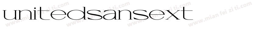 unitedsansext字体转换