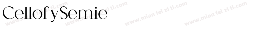 CellofySemie字体转换