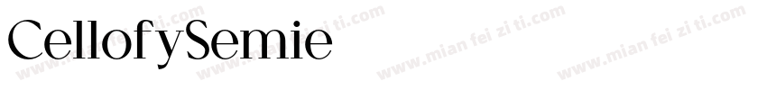 CellofySemie字体转换
