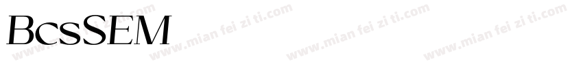 BcsSEM字体转换