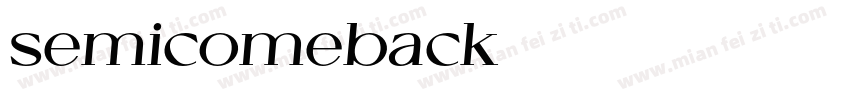semicomeback字体转换