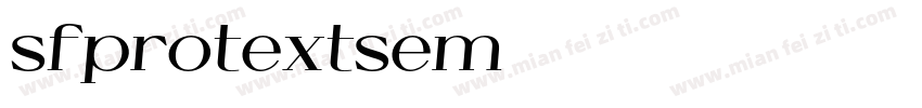 sfprotextsem字体转换