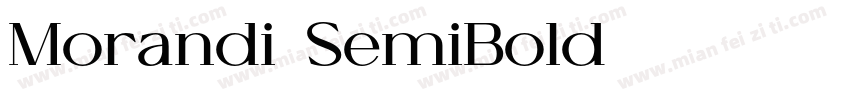 Morandi-SemiBold字体转换