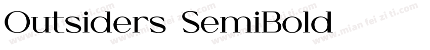 Outsiders-SemiBold字体转换
