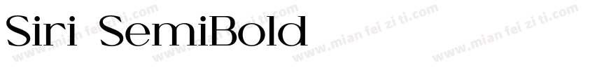 Siri-SemiBold字体转换