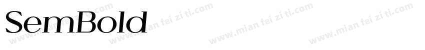 SemBold字体转换