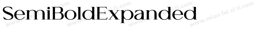 SemiBoldExpanded字体转换