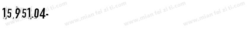 15,951.04字体转换