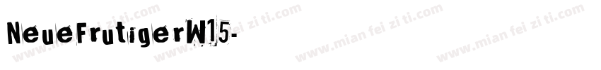 NeueFrutigerW15字体转换