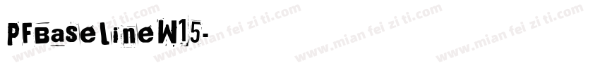 PFBaselineW15字体转换