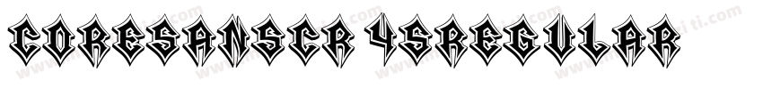 CoreSansCR-45Regular字体转换