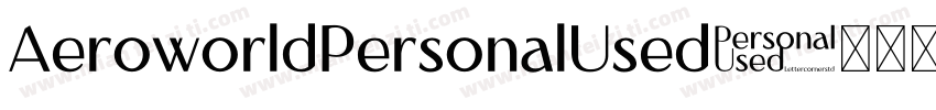 AeroworldPersonalUsed字体转换