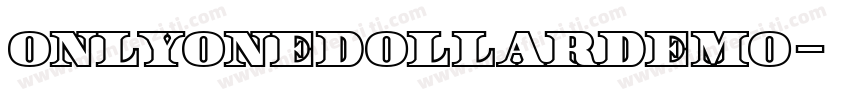 OnlyOneDollarDemo字体转换