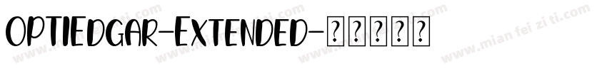OPTIEdgar-Extended字体转换
