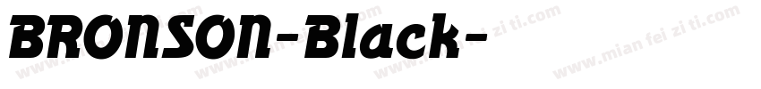 BRONSON-Black字体转换