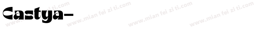 Castya字体转换
