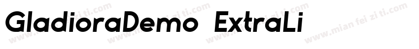 GladioraDemo-ExtraLi字体转换
