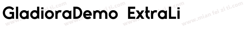 GladioraDemo-ExtraLi字体转换