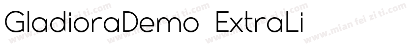GladioraDemo-ExtraLi字体转换