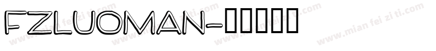 FzLuoMan字体转换